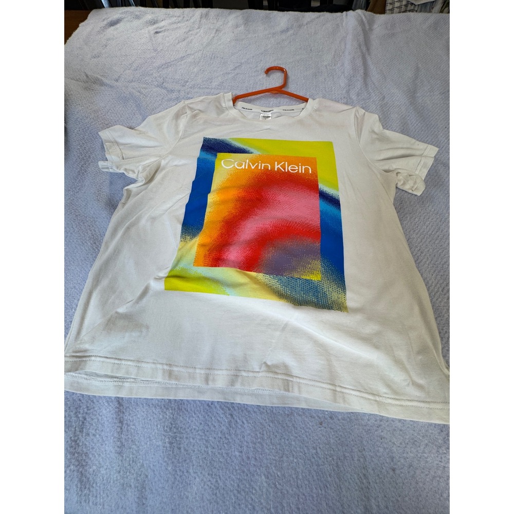 Calvin Klein This is Love Prideβ Graphic T-Shirt White Medium Sleepwear Tee